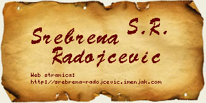 Srebrena Radojčević vizit kartica